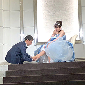 【ご感想 T様より】ガラスの靴の演出は最高に盛り上がりました。