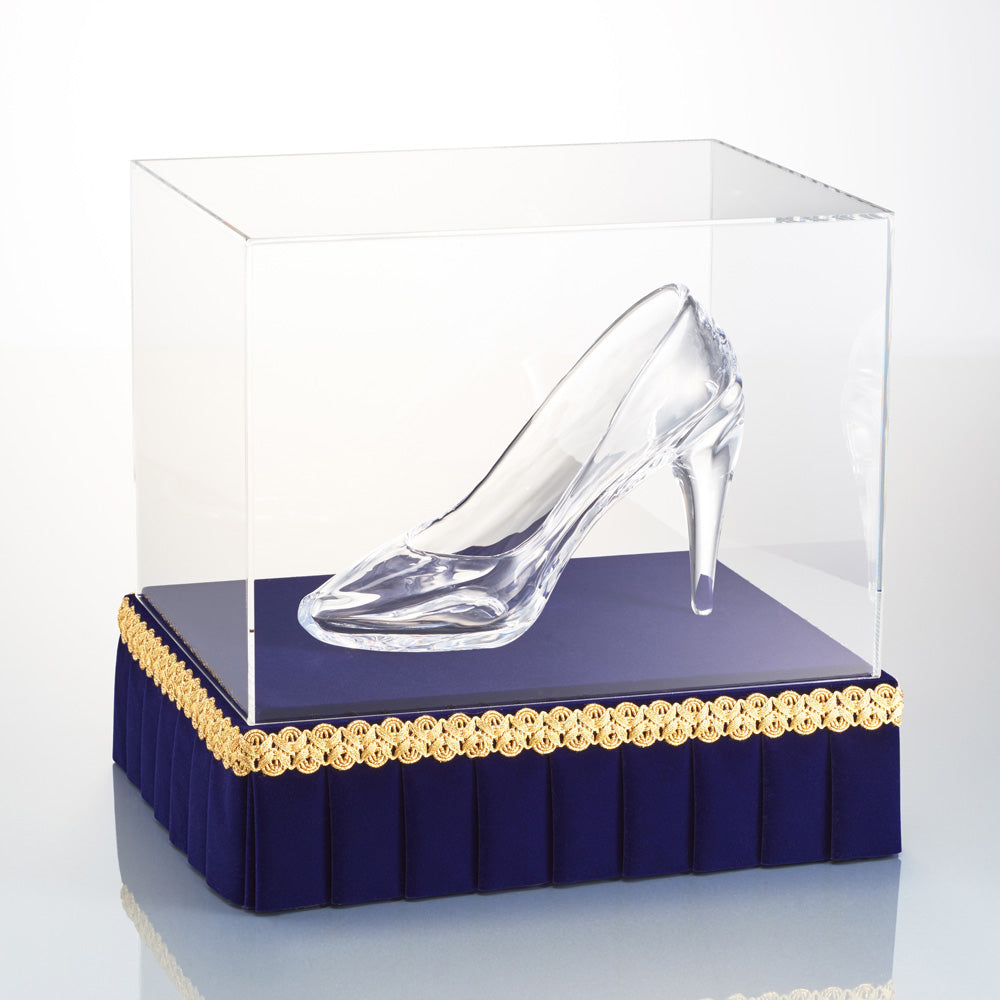 Wearable Glass Shoe Simple (right foot) and Special Case: Museum Blue Set