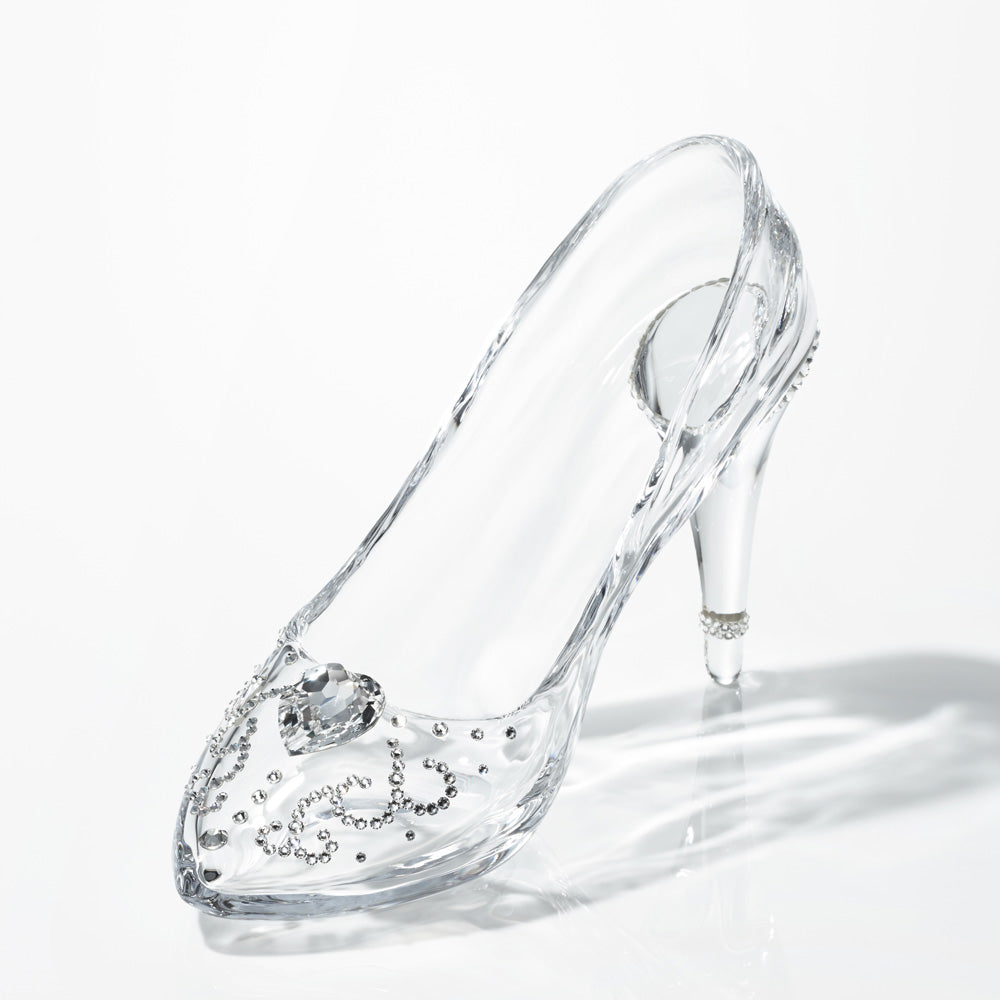 Wearable Glass Shoe with Decorative Heart (Right Foot)