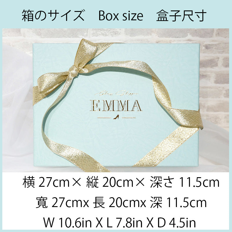 エマ EMMA 履けるガラスの靴デコレーションハート専用ケース付き 結婚式 履けるガラスの靴・デコレーションハート（両足） – 履けるガラスの靴エマ